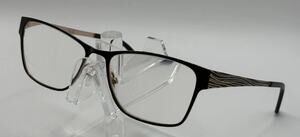 Karen Kane Guava Black 53-16-135 Eyeglass Frames Gold Temple Women